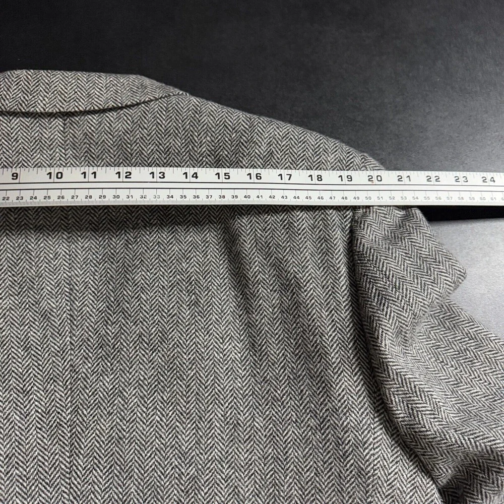 Kuppenheimer Blazer‎ Sport Coat 42L Mens Gray Herringbone Tweed